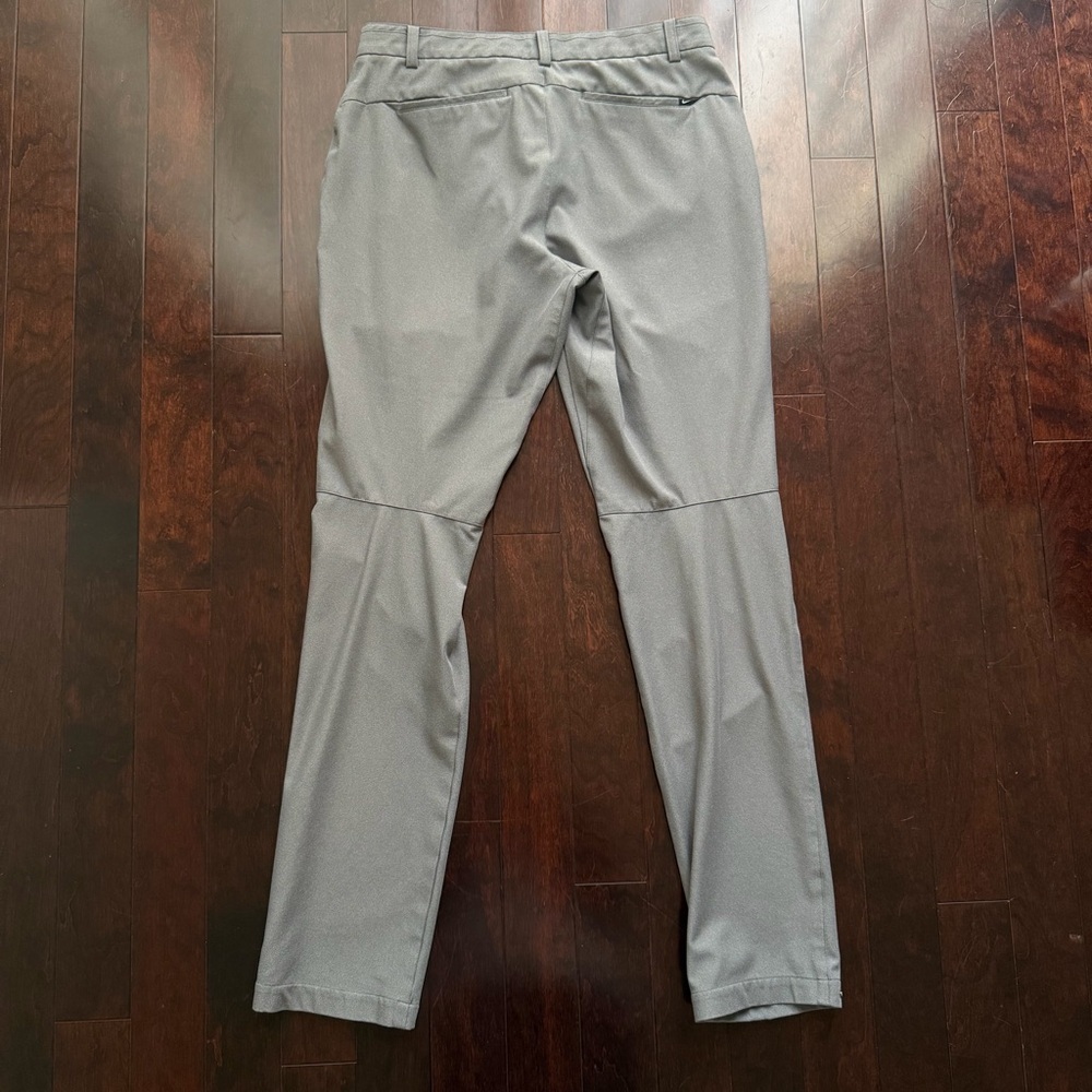 Nike Men's Golf Pants Dri-Fit Size 32x34 Modern Fit Adjustable Ankle Cuffs Gray - Picture 6 of 10